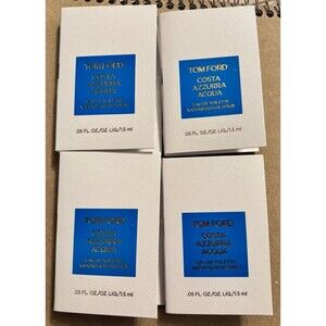 Tom Ford Costa Azzurra Acqua EDT Sample Lot of 4 x 1.5ml Deluxe Spray Vials New